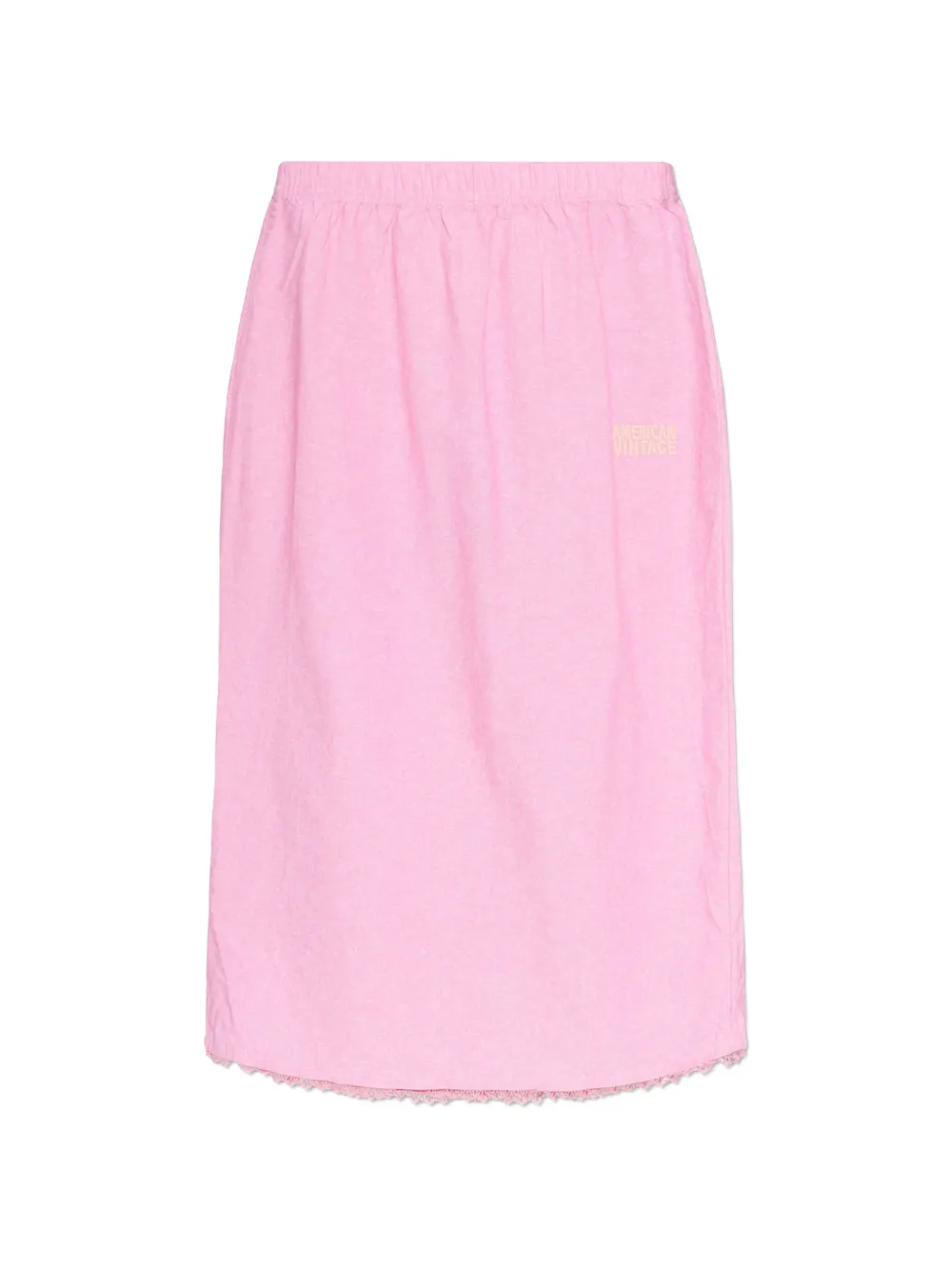 American Vintage lace trim midi skirt - Rosa