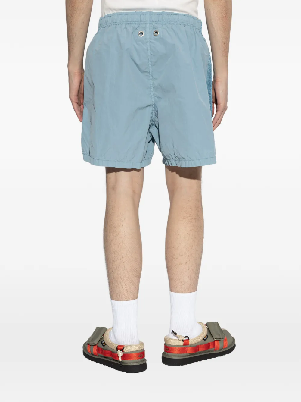 Stone Island tc_S.I. Marina nylon shorts met geborsteld effect Blauw