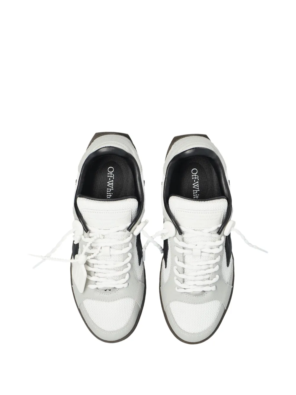 Off-White End Of Play arrow lace-up sneakers Wit