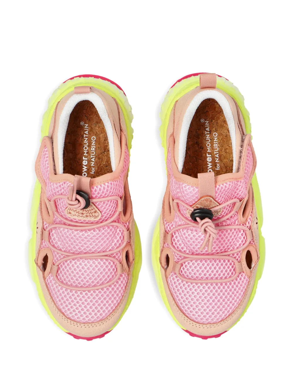 FLOWER MOUNTAIN KIDS Haruki cut-out sneakers Roze