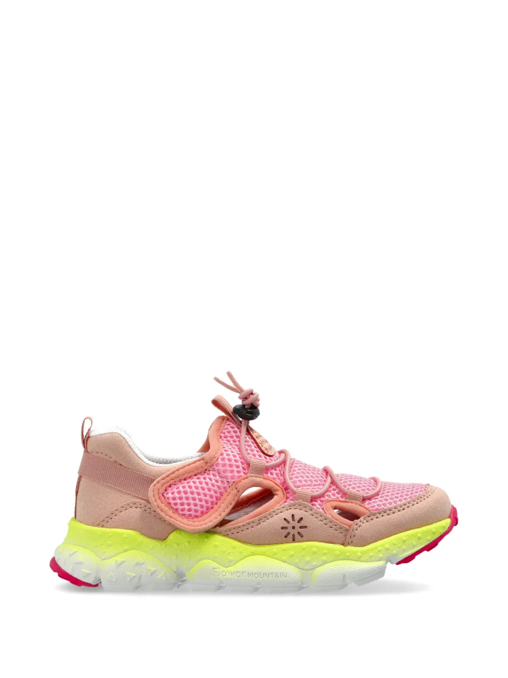 FLOWER MOUNTAIN KIDS Haruki cut-out sneakers Roze