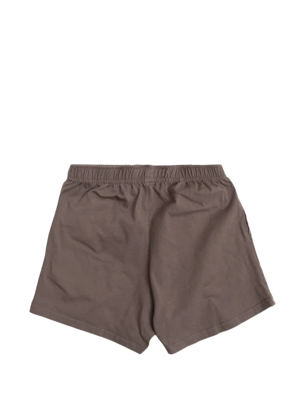 American Vintage Kids Elastische shorts met logodetail Bruin
