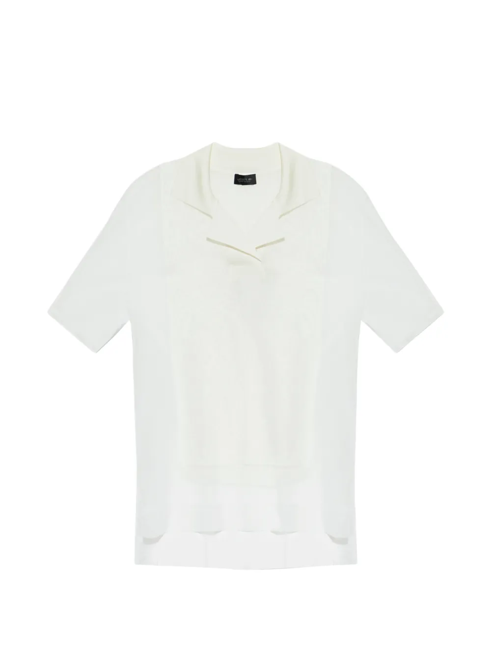 Lacoste V-neck collared shirt - Bianco