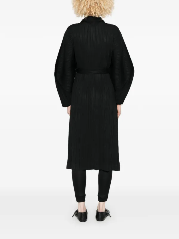Pleats Please Issey Miyake プリーツ コート | ブラック | FARFETCH JP