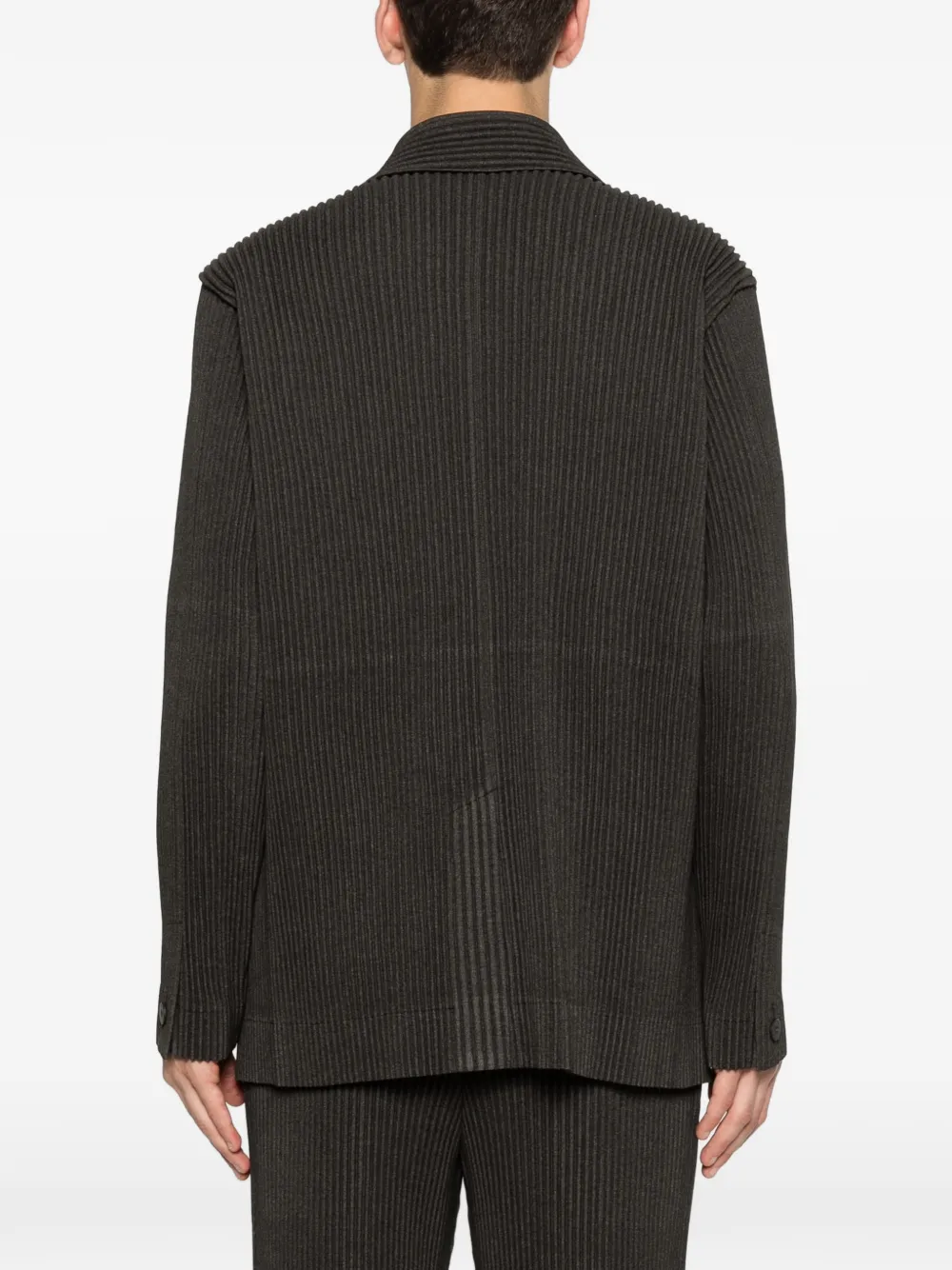 Homme Plissé Issey Miyake Geplooide blazer Groen