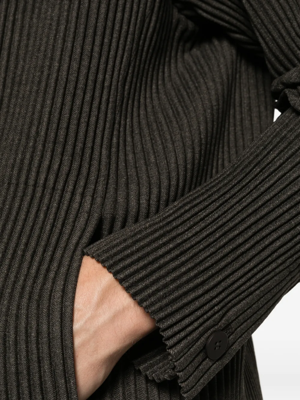 Homme Plissé Issey Miyake Geplooide blazer Groen