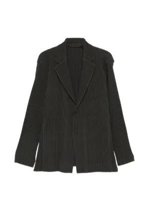 Homme Plissé Issey Miyake Tailored Pleats Jacket | Black | FARFETCH