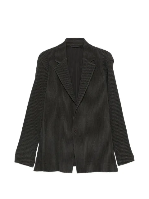 Homme Plissé Issey Miyake pleated single-breasted blazer