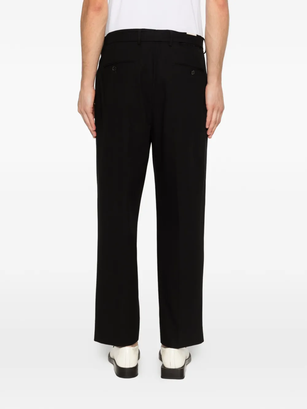 Briglia 1949 Rivolis broek met ceintuur Zwart