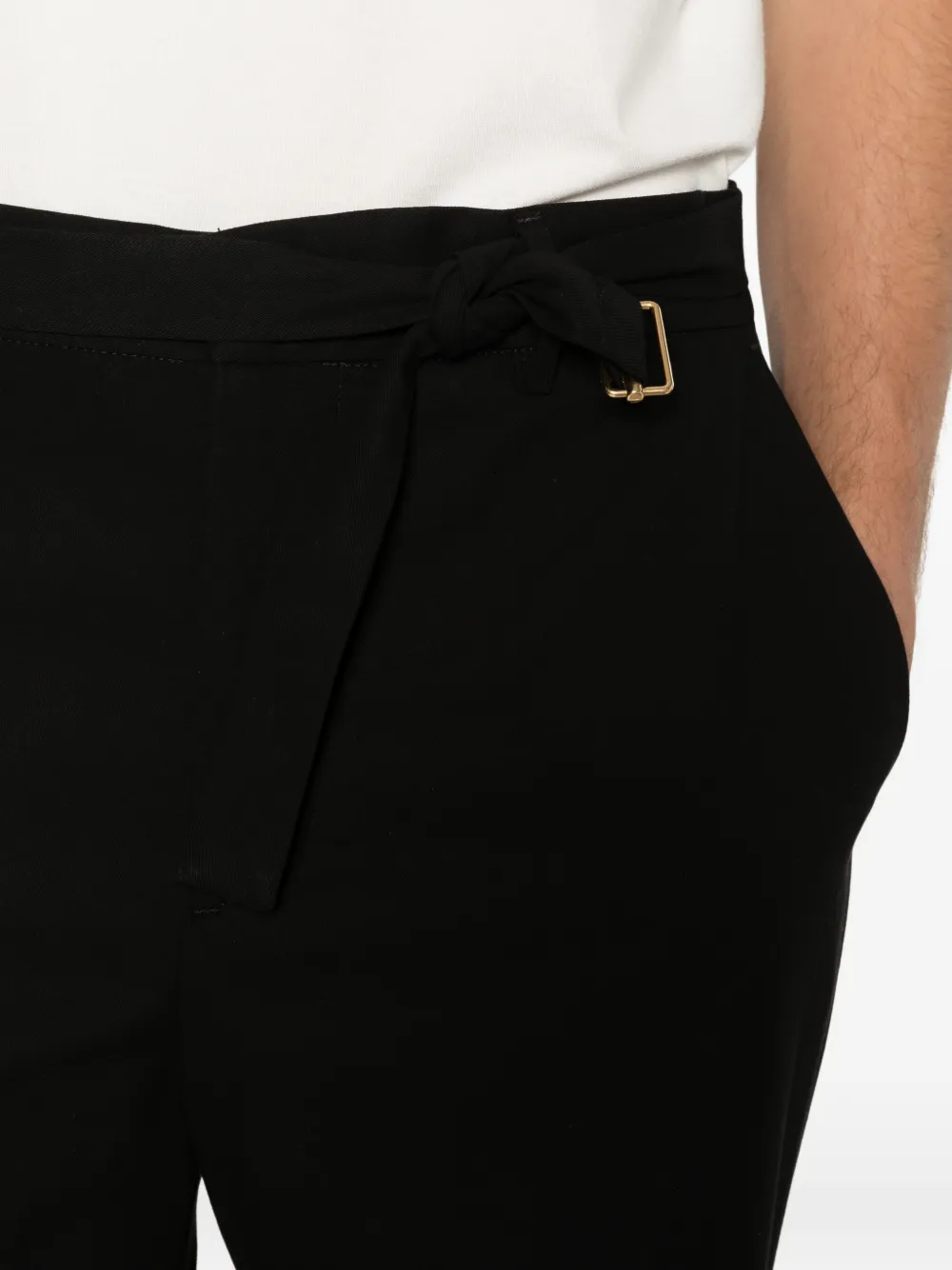 Briglia 1949 Rivolis broek met ceintuur Zwart