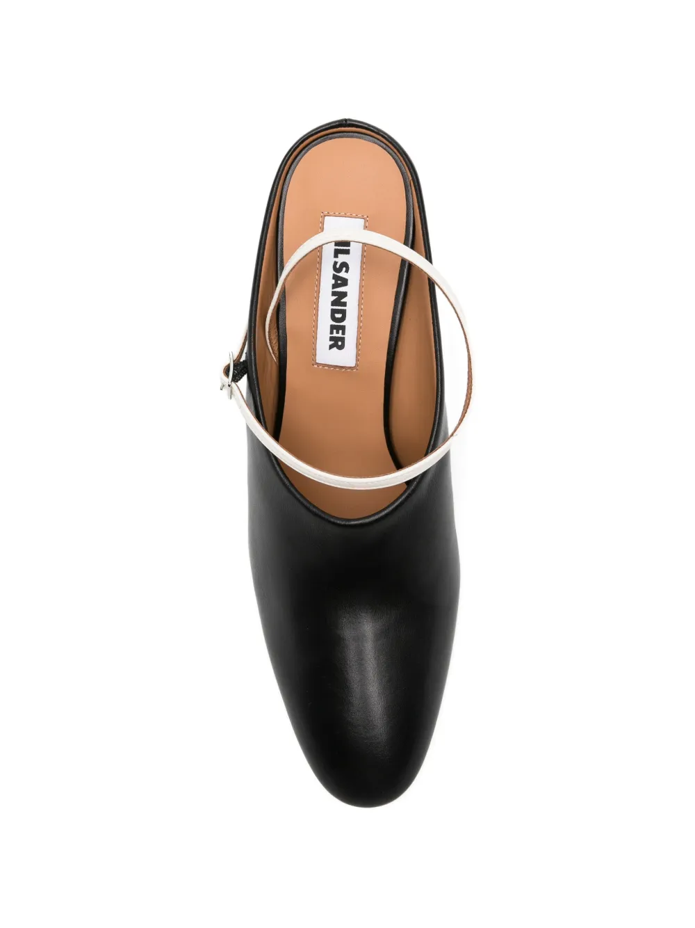 Jil Sander leather mules Zwart