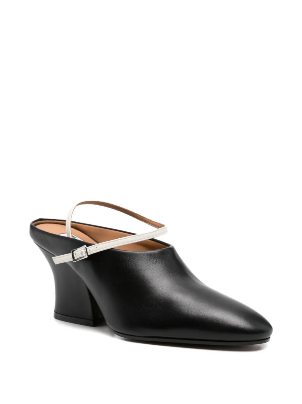 Jil Sander leather mules Zwart