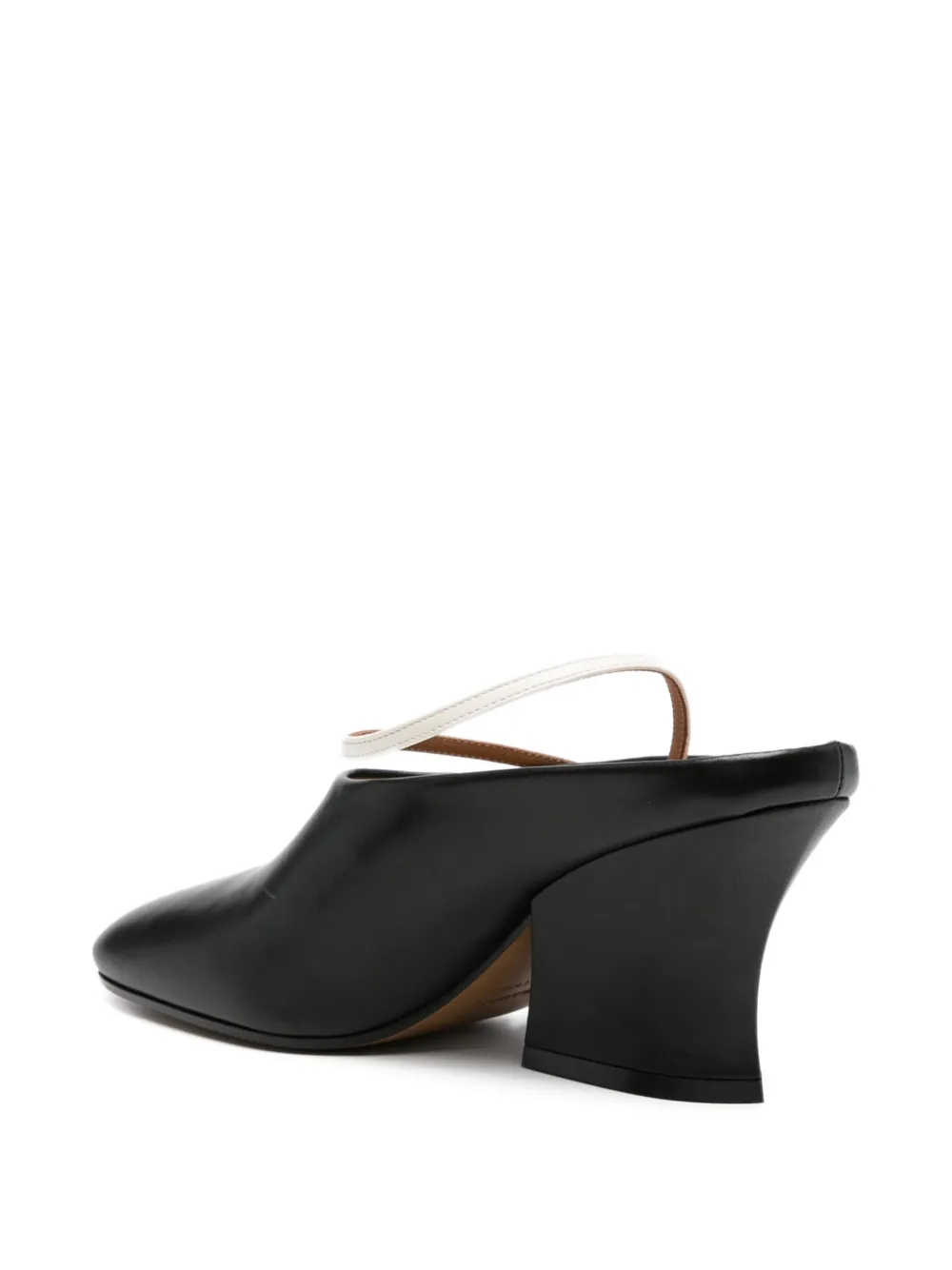  Jil Sander Mules Con Puntera En Punta - Negro 