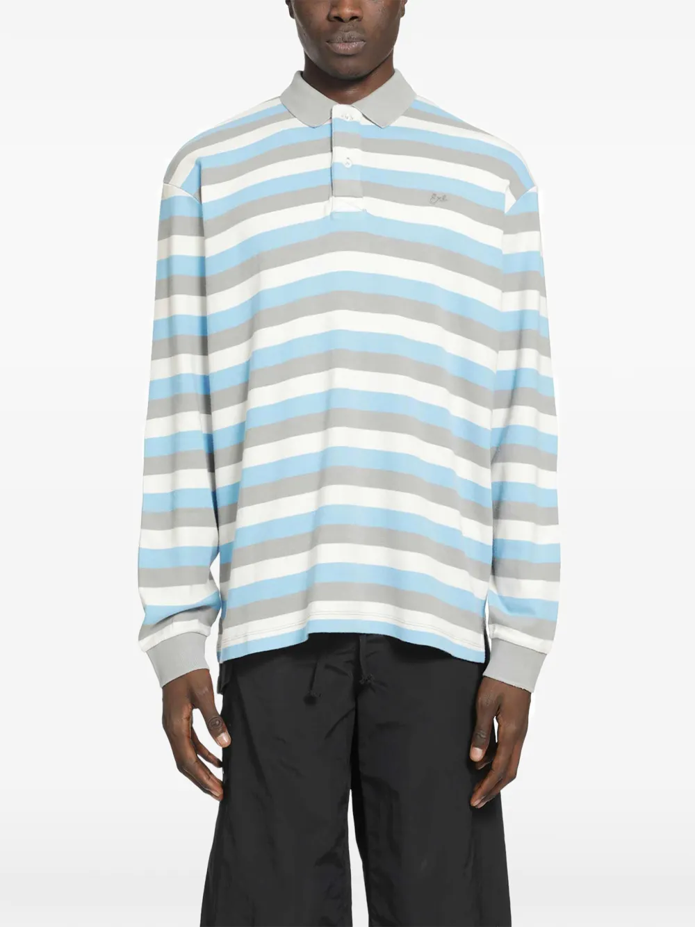 ERL striped polo shirt - Blu