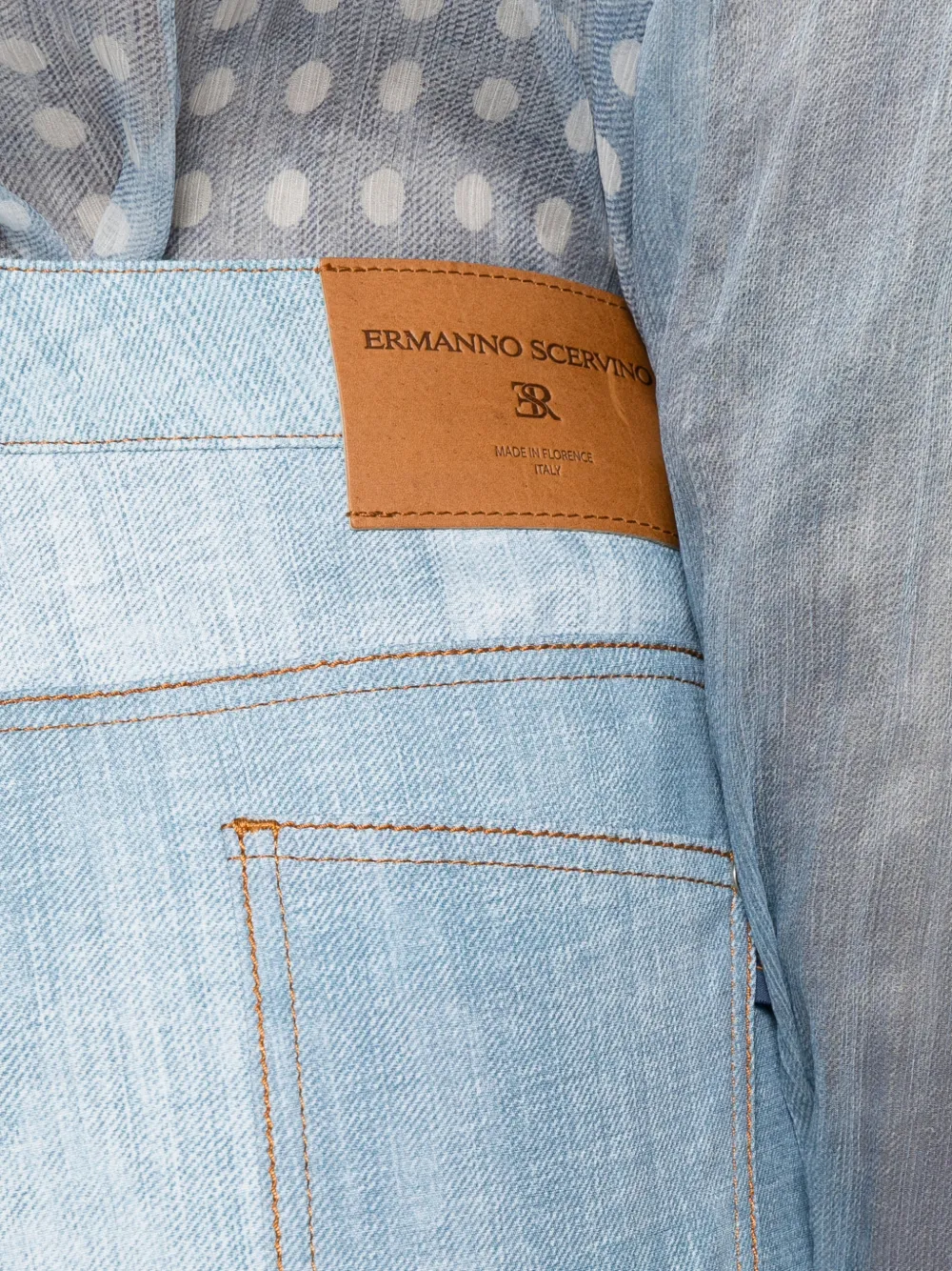 Ermanno Scervino Broek met wijde pijpen Blauw
