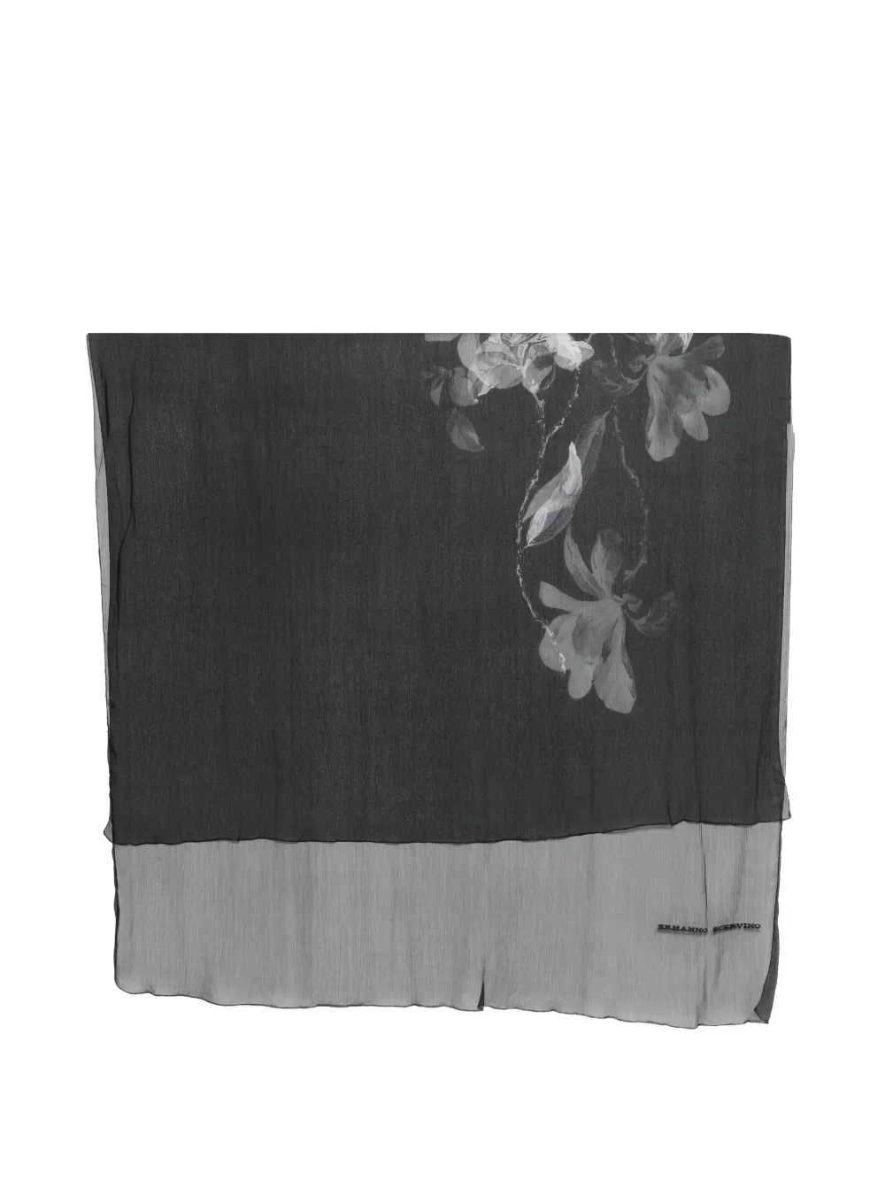 Ermanno Scervino floral scarf - Nero