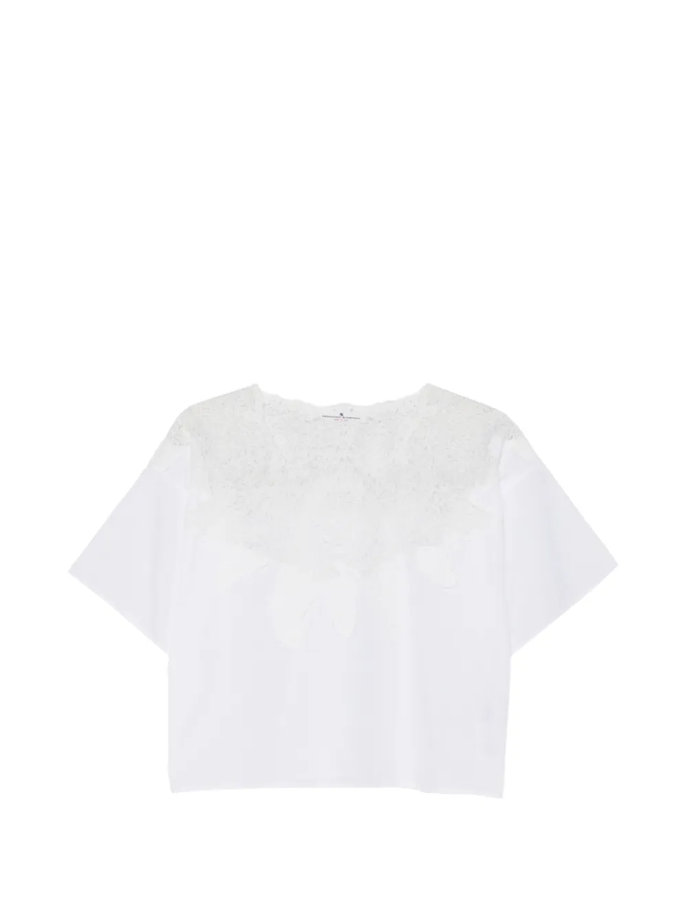 Ermanno Scervino lace-detail blouse - Bianco