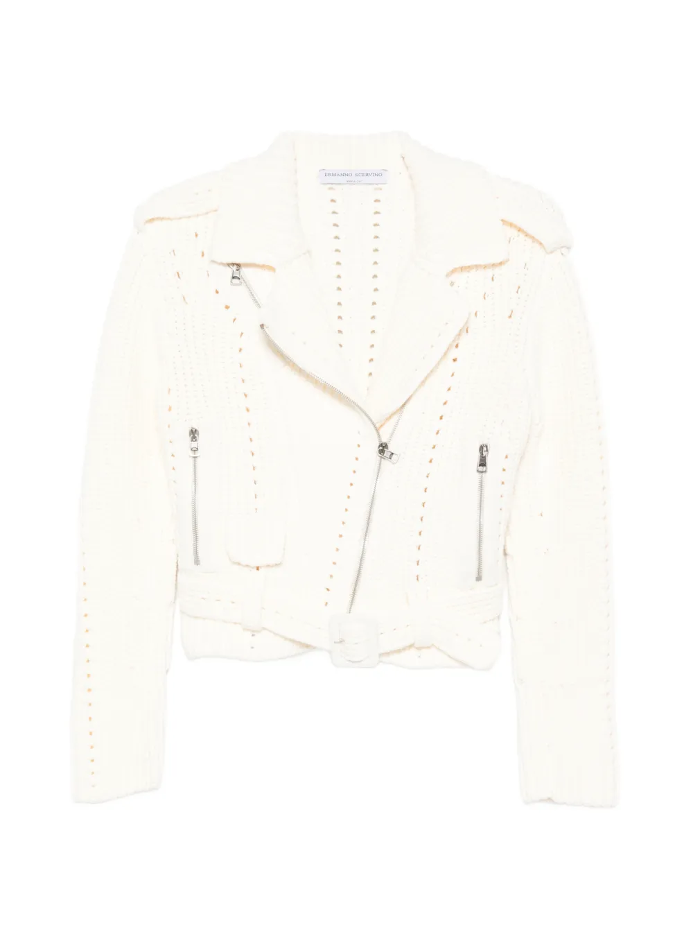 Ermanno Scervino zip-up belted jacket - Toni neutri