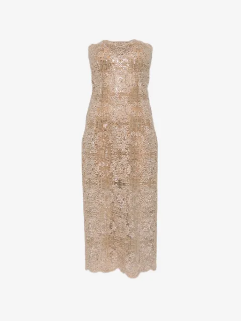 Ermanno Scervino strapless midi dress