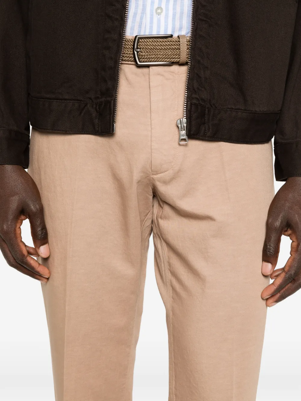 Zegna Platte broek Beige