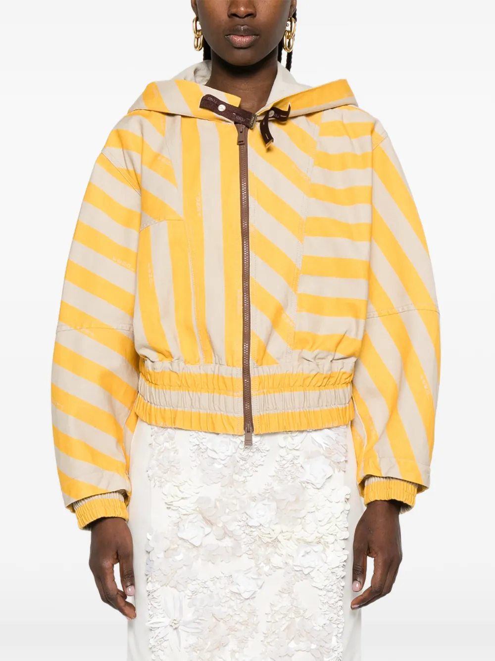 FENDI Gestreept jack Geel