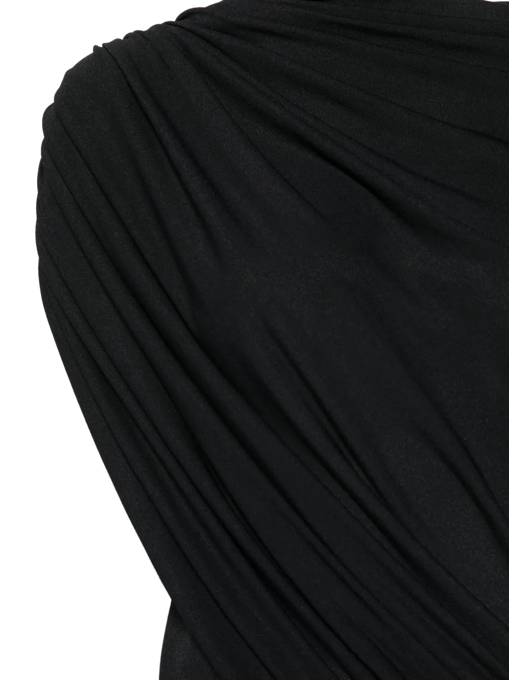 Rick Owens Lilies Ares gedrapeerde maxi-jurk Zwart