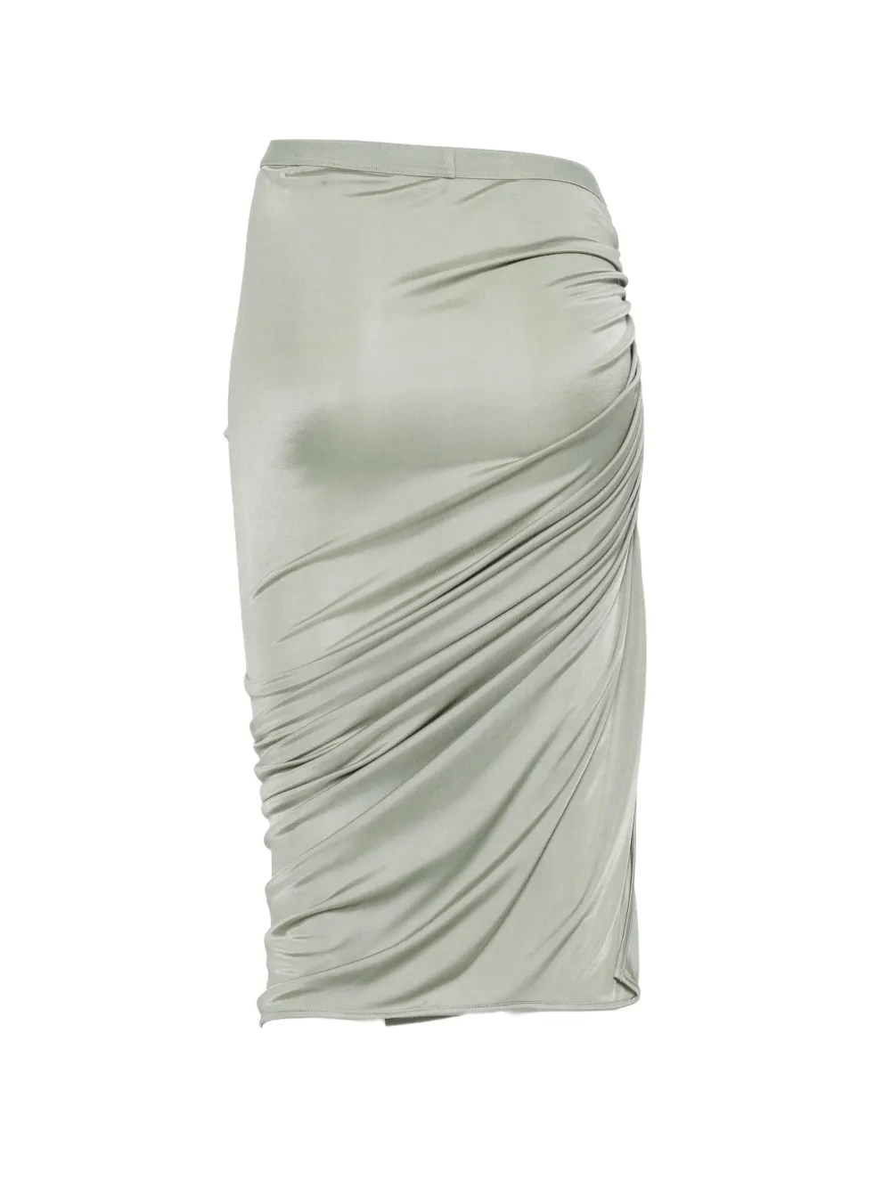 Rick Owens Lilies Gedrapeerde midi-rok Groen