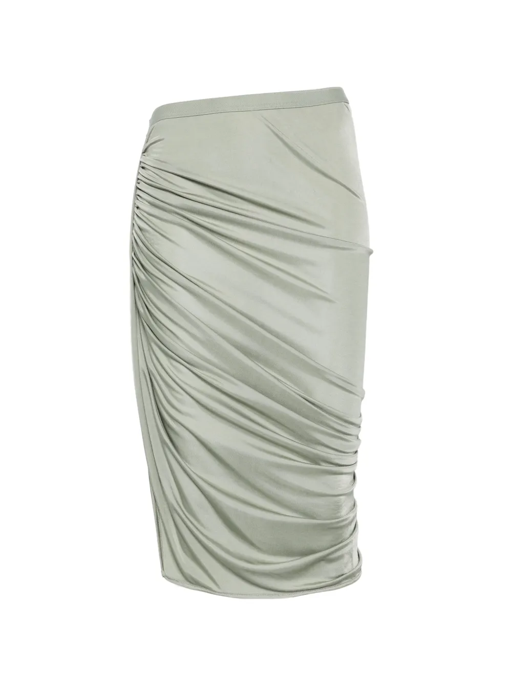 Rick Owens Lilies Gonna midi drappeggiata - Verde