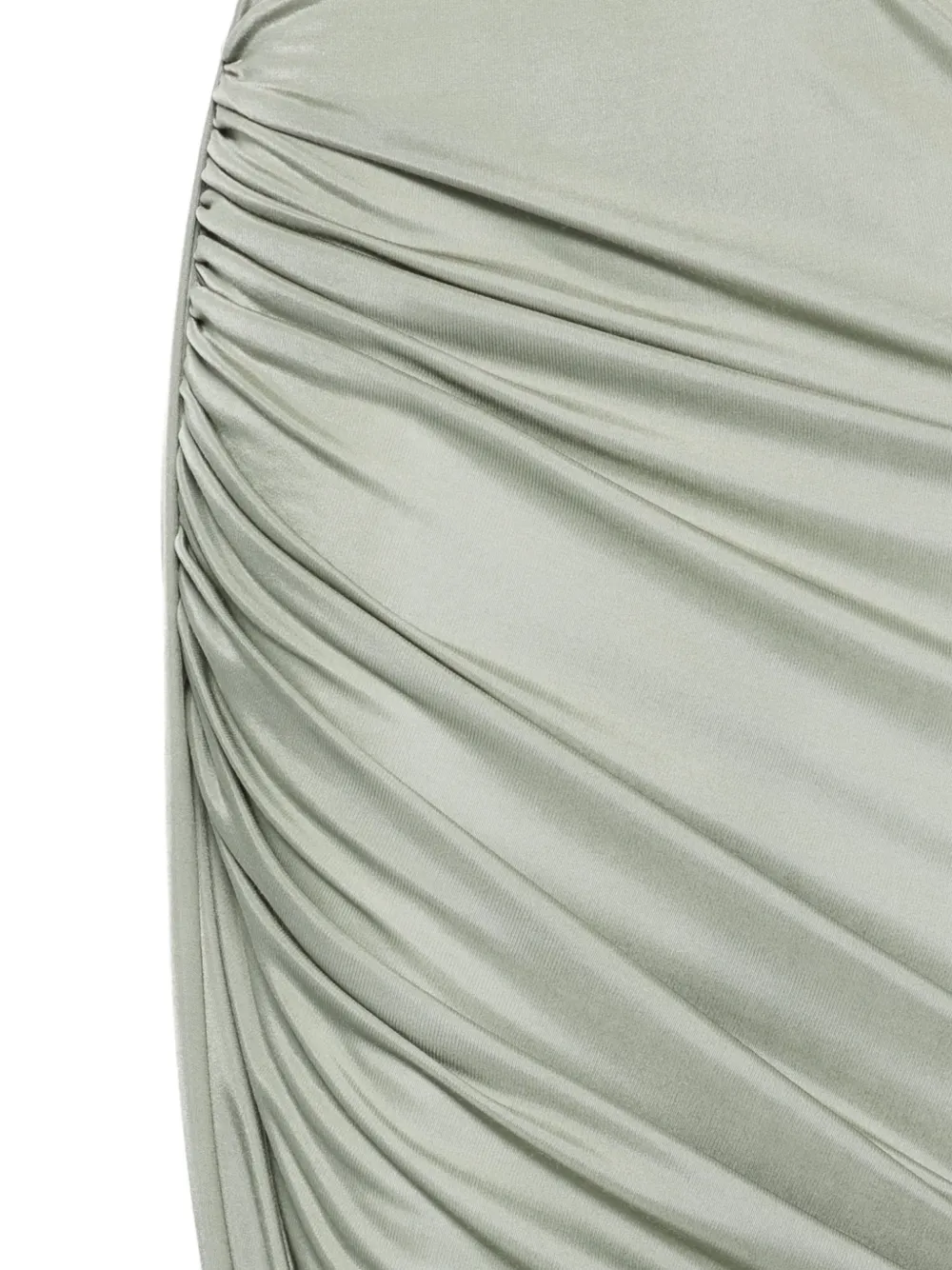 Rick Owens Lilies Gedrapeerde midi-rok Groen