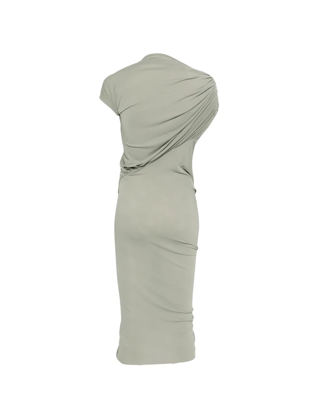 Rick Owens Lilies Ares gedrapeerde midi-jurk Groen