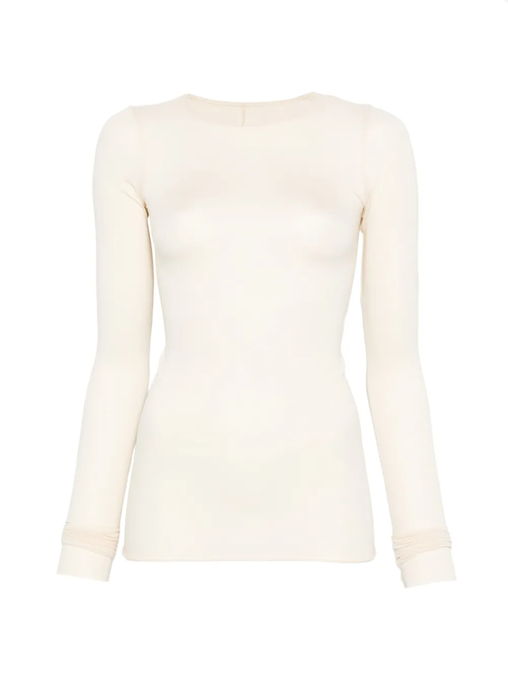 Rick Owens Lilies T-shirt a maniche lunghe - Toni neutri