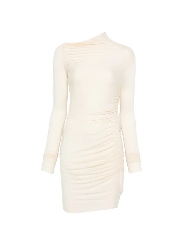rick owens mini dress Rick Owens, Lilies ruched minidress, Women, Grey, L, Dresses, Viscose