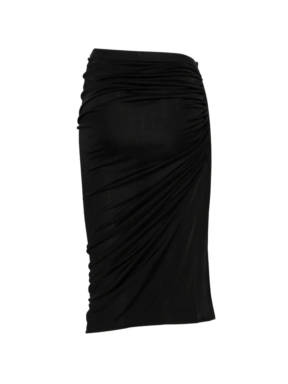 Rick Owens Lilies Edfu gesmockte midi-rok Zwart