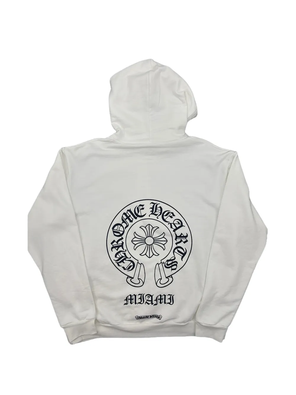 Chrome Hearts Miami Horseshoe hoodie met logo Wit
