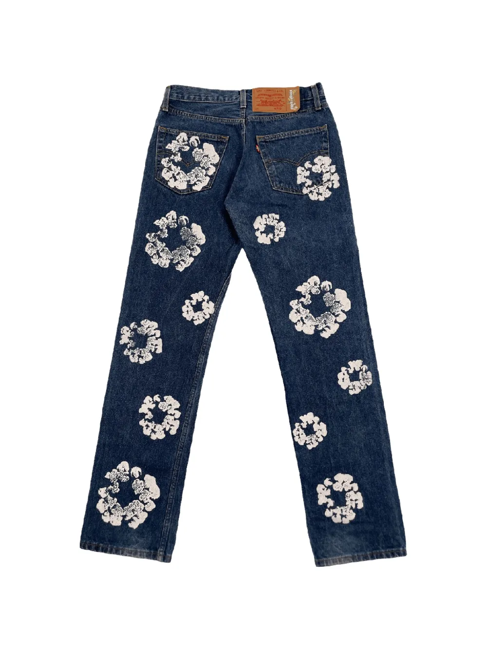 Denim Tears Katoenen straight jeans Blauw