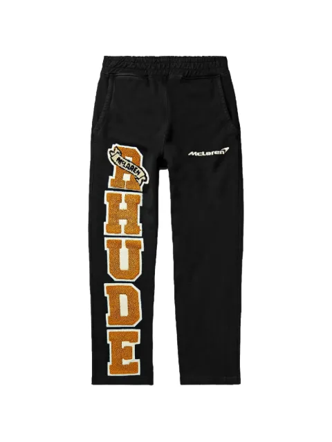 RHUDE McLaren chenille-patch track pants