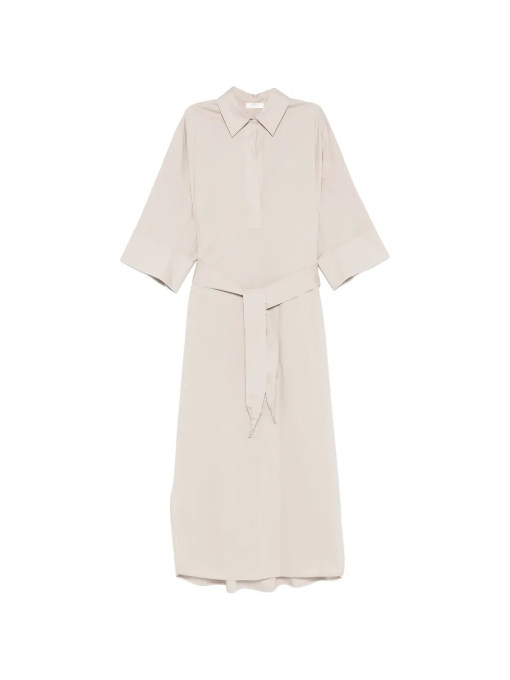 PANICALE belted midi shirt dress - Toni neutri