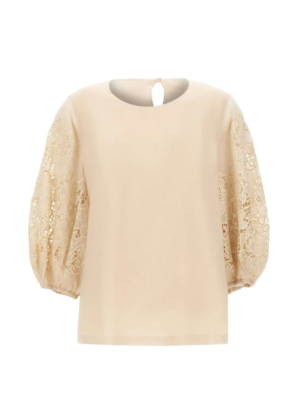 Max Mara macramé sleeve blouse - Toni neutri