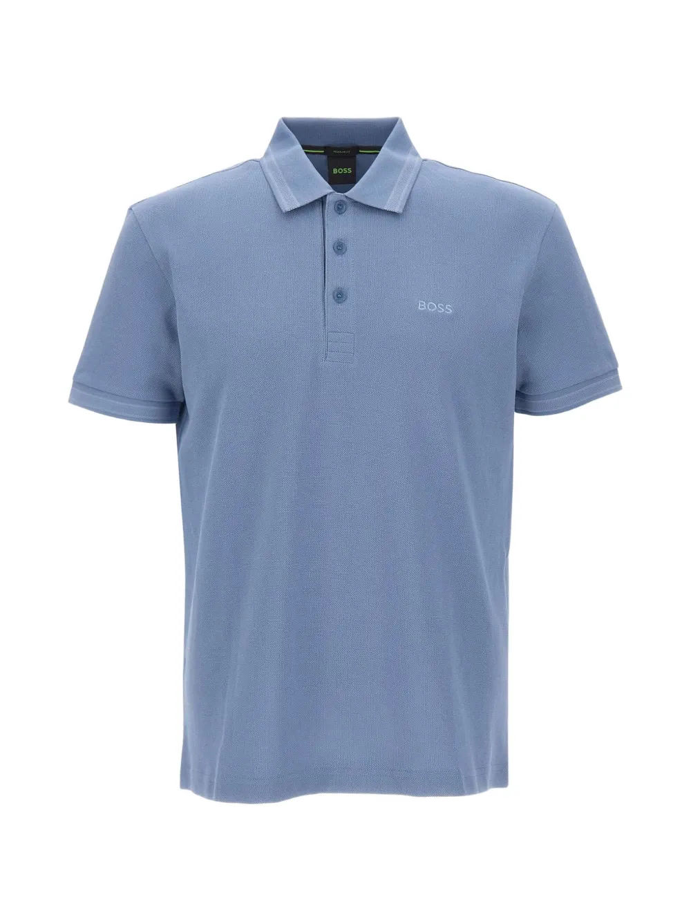 BOSS Paddy embroidered pique polo shirt - Blau
