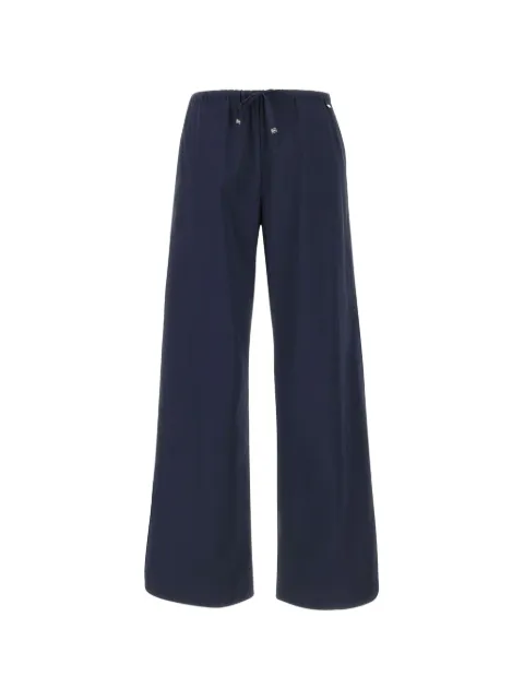 Herno elasticated wide-leg trousers