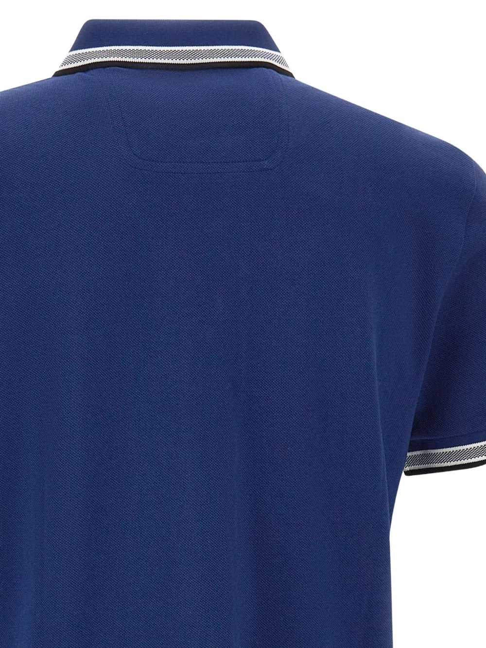 BOSS Paddy poloshirt met gestreepte afwerking Blauw