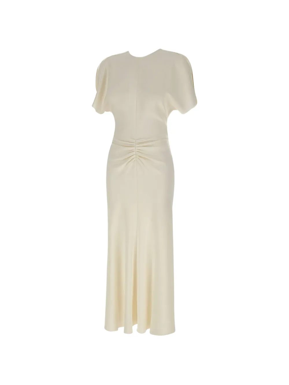 Victoria Beckham Bela pleated V-back dress - Bianco
