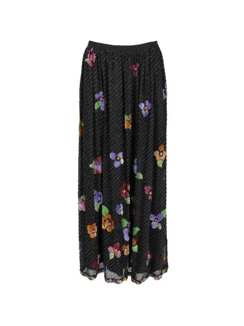 Vintage beaded floral skirt