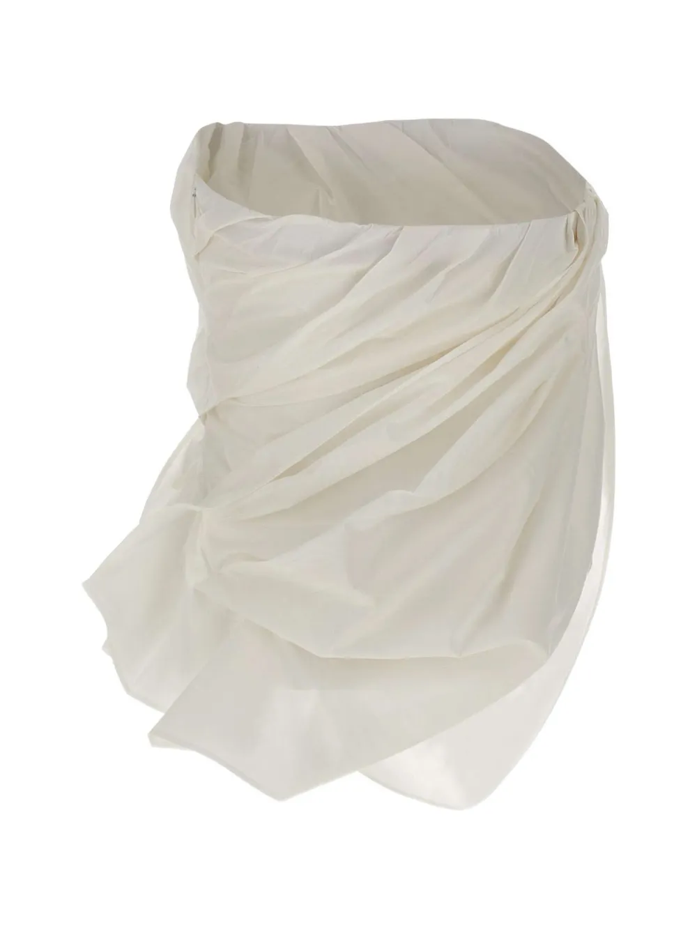  The Garment Bazaar Bustier Draped Bustier Top - White 