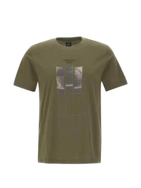 BOSS 그래픽 크루 넥 티셔츠