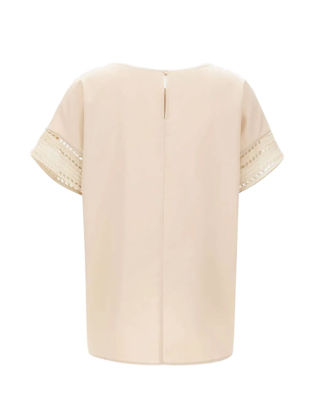  Elena Miro` Openwork Embroidered Blouse - Neutrals 