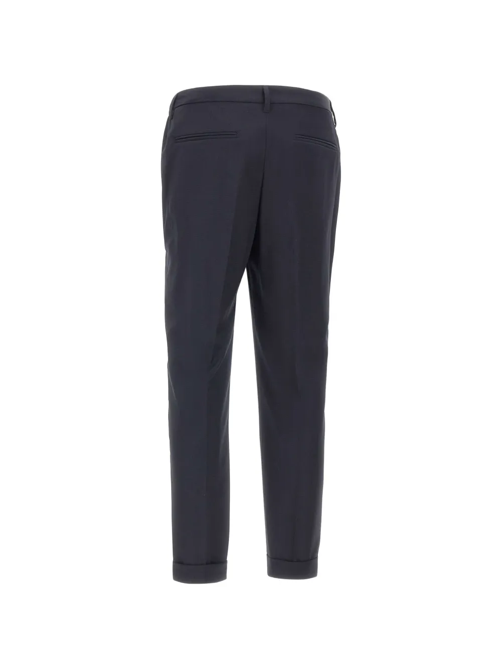  Devore Pantaloni Con Pieghe Frontali - Blu 