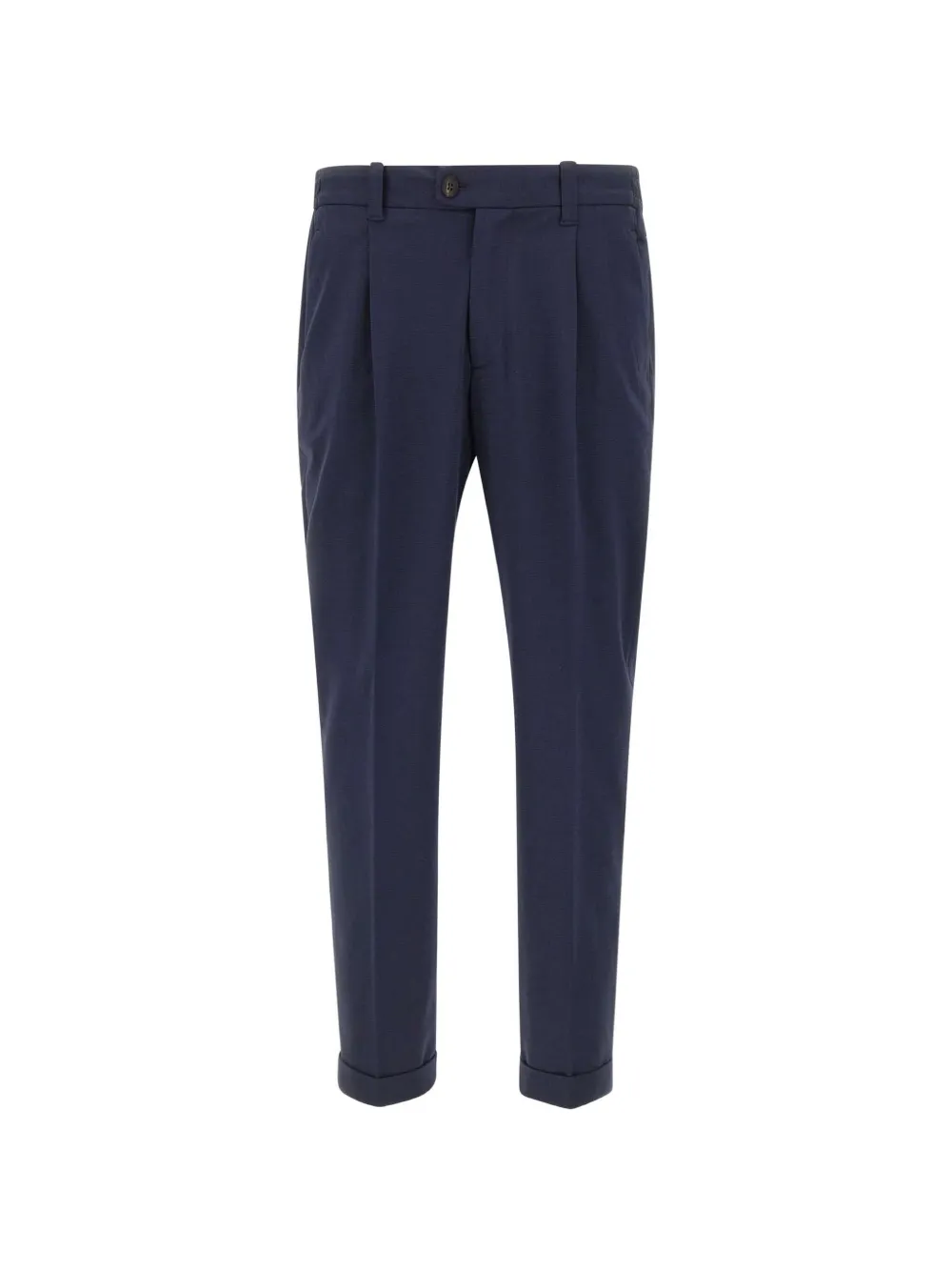 Devore Pleated Trousers In Blue