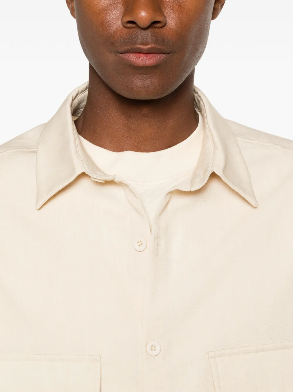 IMPERIAL Shirtjack met klepzak Beige