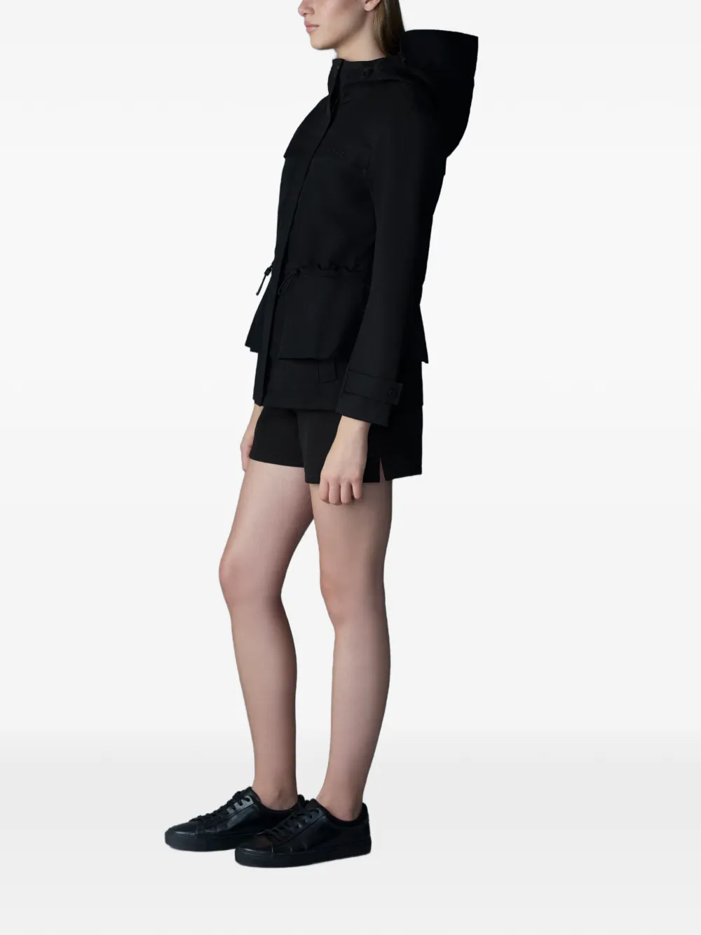  Mackage Kaori-lvs Hooded Drawstring Jacket - Black 